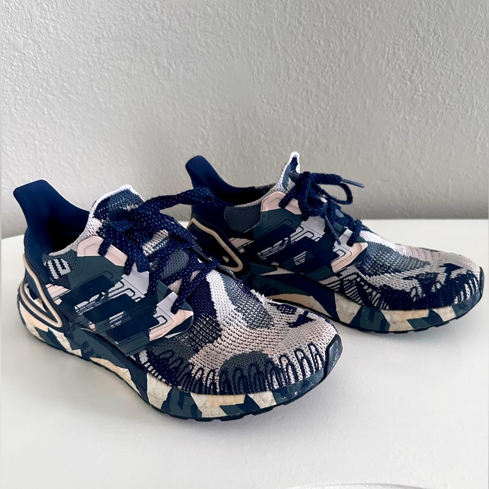 Adidas Ultraboost 20 blue camo.